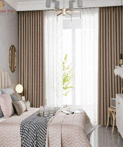 Rèm vải cửa chính đẹp cản nắng giá rẻ – May đo theo yêu cầu