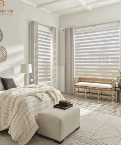 Rèm cầu vồng không khoan tường mã LUXURY - Thiết kế đẹp cho phòng khách